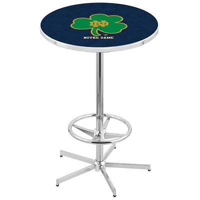 Notre Dame Fighting Irish 42" Retro Base Chrome Pub Table