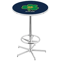 Notre Dame Fighting Irish 42" Retro Base Chrome Pub Table