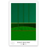 Houston Astros 17" x 26" Minute Maid Park Tal's Hill Minimalist Art Giclee Print