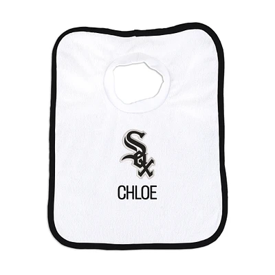 Newborn & Infant White Chicago White Sox Personalized Bib