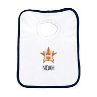 Newborn & Infant White Houston Astros Personalized Bib