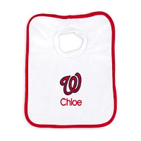 Newborn & Infant White Washington Nationals Personalized Bib