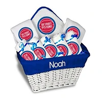 Newborn & Infant White Detroit Pistons Personalized Large Gift Basket