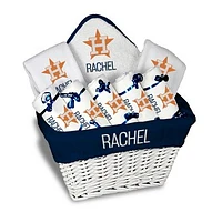Newborn & Infant White Houston Astros Personalized Large Gift Basket
