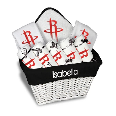 Newborn & Infant White Houston Rockets Personalized Large Gift Basket