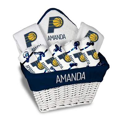 Newborn & Infant White Indiana Pacers Personalized Large Gift Basket