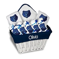 Newborn & Infant White Memphis Grizzlies Personalized Large Gift Basket