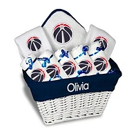 Newborn & Infant White Washington Wizards Personalized Large Gift Basket