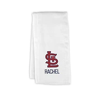 Infant White St. Louis Cardinals Personalized Burp Cloth