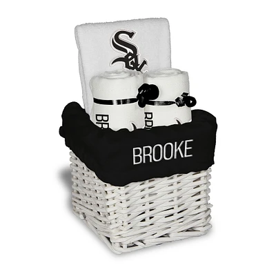 White Chicago White Sox Personalized Small Gift Basket