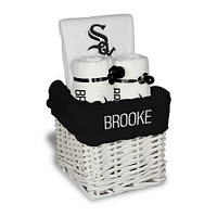 White Chicago White Sox Personalized Small Gift Basket