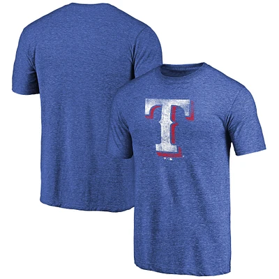 Men's Royal Texas Rangers Distressed Team 2 Tri-Blend T-Shirt