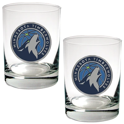 Minnesota Timberwolves 10oz. Rocks Glass Set