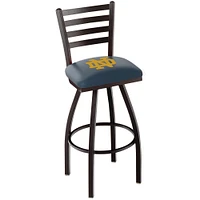 Notre Dame Fighting Irish 25" Black Alternate Wrinkle Swivel Bar Stool with Ladder Style Back