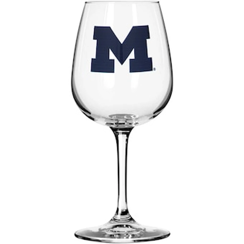 Michigan Wolverines 12oz. Stemmed Wine Glass