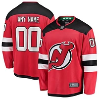 Men's Fanatics Red New Jersey Devils Home Breakaway Custom