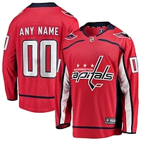 Men's Fanatics Red Washington Capitals Home Breakaway Custom Jersey