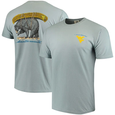 Men's Gray West Virginia Mountaineers Canoe Local Comfort Colors T-Shirt