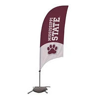 Mississippi State Bulldogs 7.5' Wordmark Razor Feather Flag with Base
