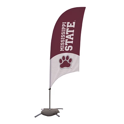 Mississippi State Bulldogs 7.5' Wordmark Razor Feather Flag with Base