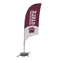 Mississippi State Bulldogs 7.5' Wordmark Razor Feather Flag with Base