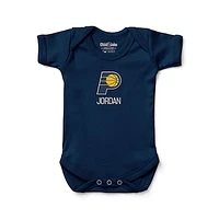 Infant Navy Indiana Pacers Personalized Bodysuit