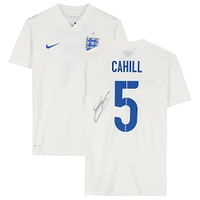 Gary Cahill England National Team Autographed 2014 Home Jersey - ICONS