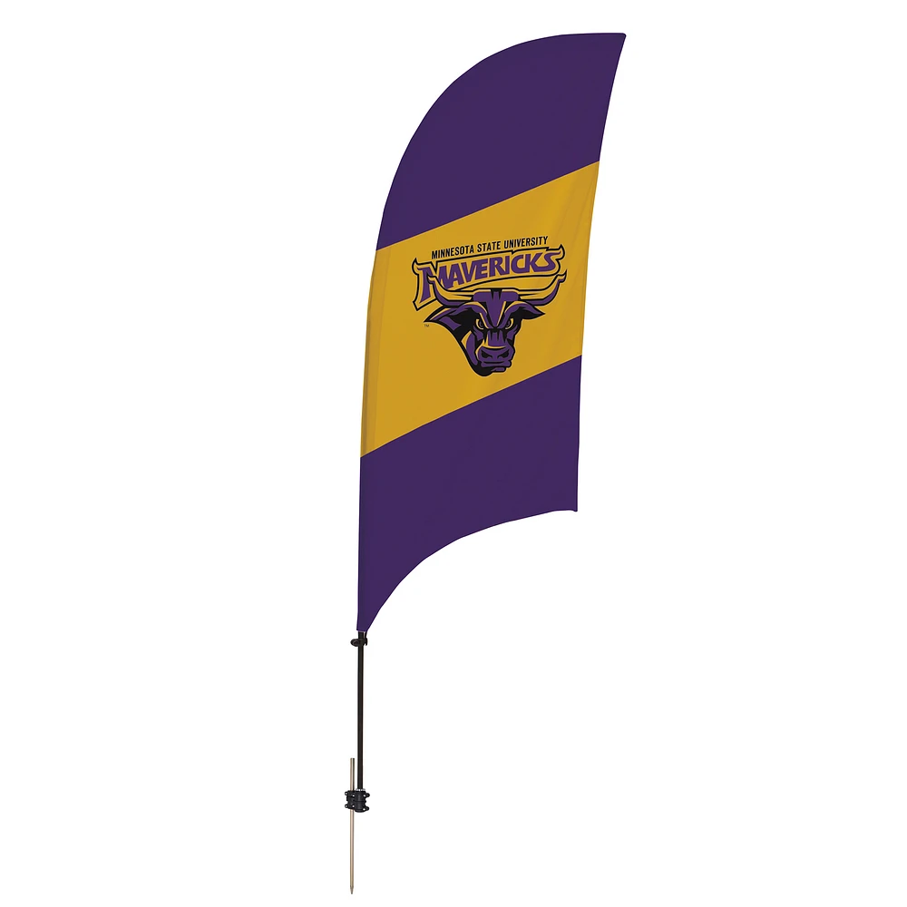 Minnesota State Mavericks 7.5' Tonal Razor Feather Stake Flag