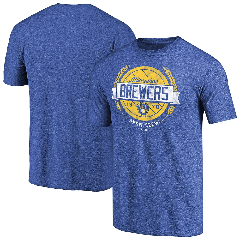 Men's Royal Milwaukee Brewers Hometown Collection Barrel Men T-Shirt
