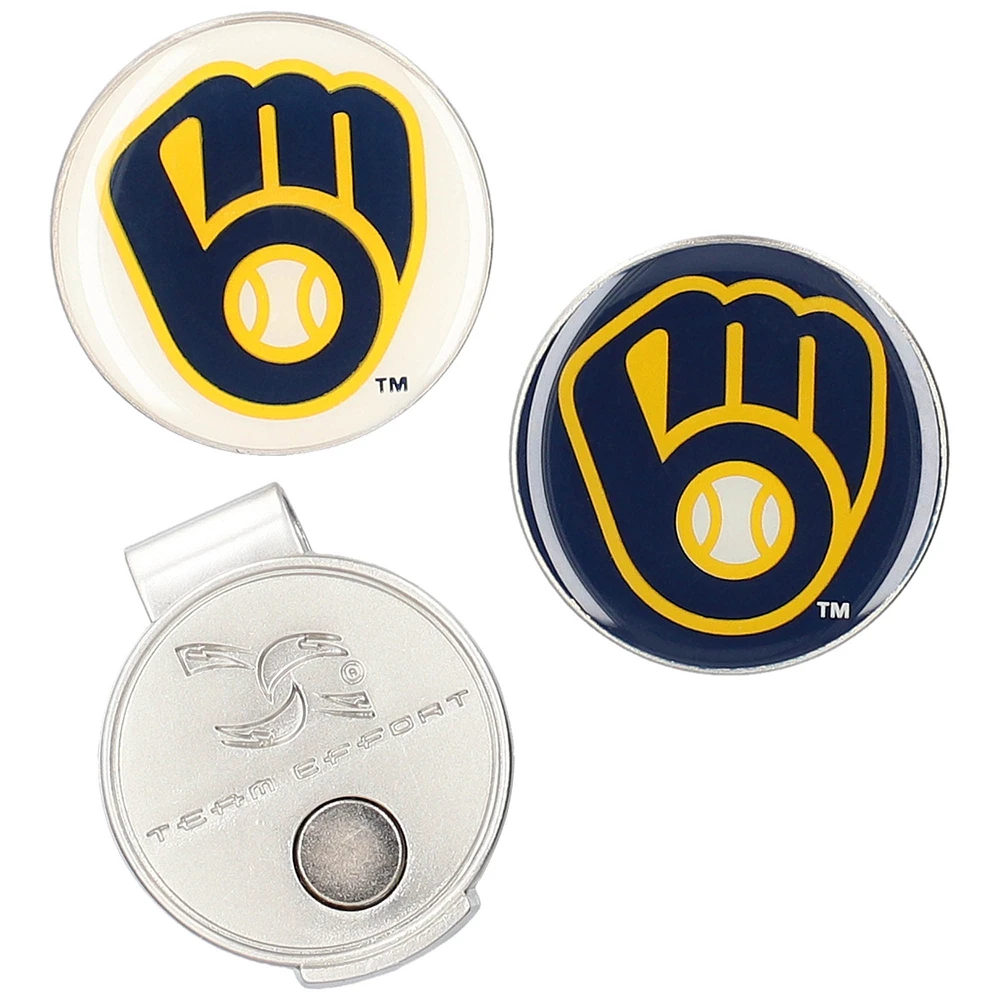 Milwaukee Brewers Hat Clip & Ball Markers Set