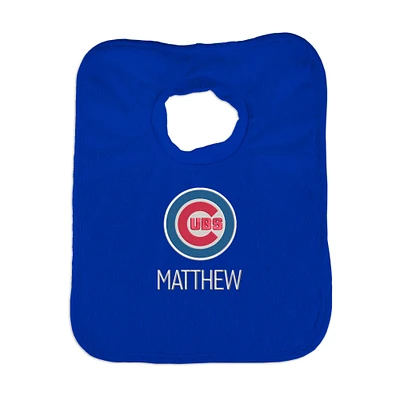 Infant Royal Chicago Cubs Personalized Bib