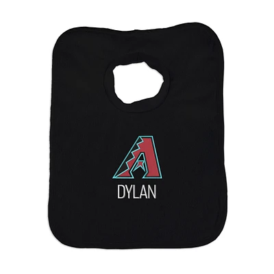 Infant Black Arizona Diamondbacks Personalized Bib