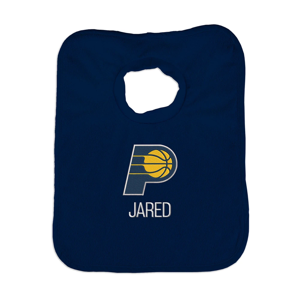 Infant Navy Indiana Pacers Personalized Bib