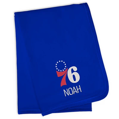 Infant Royal Philadelphia 76ers Personalized Blanket