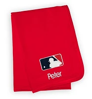 Infant Red MLB Personalized Blanket
