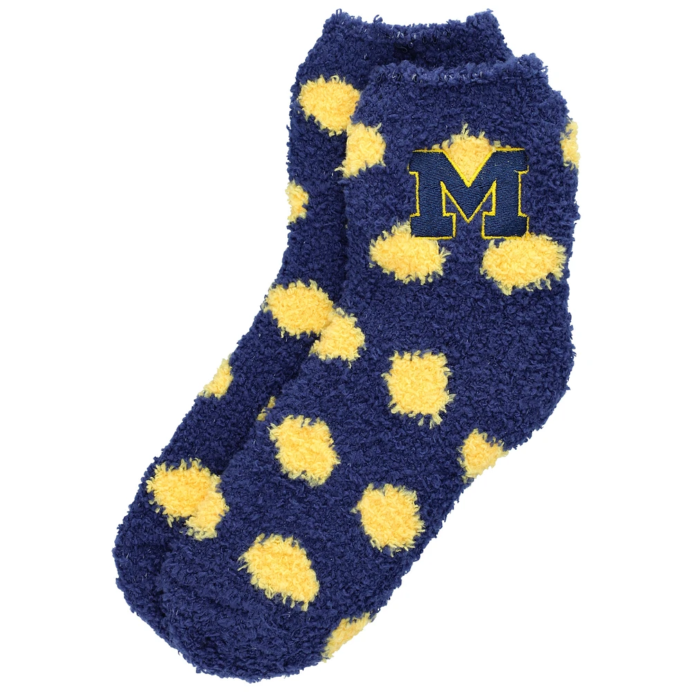 Girls Youth ZooZatz Michigan Wolverines Fuzzy Ankle Socks