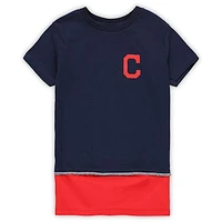 Girls Preschool Refried Apparel Navy Cleveland Indians Sustainable T-Shirt Dress