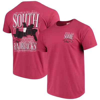 Men's Cardinal Arkansas Razorbacks Welcome to the South Comfort Colors T-Shirt