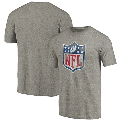 Men's NFL Shield Distressed Team Primary Logo Tri-Blend Raglan T-shirt