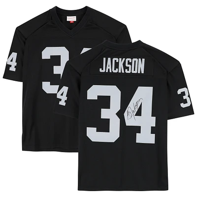 Bo Jackson Las Vegas Raiders Autographed Black Mitchell & Ness Replica Jersey