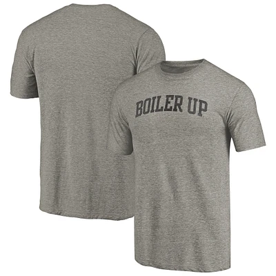 Men's Heathered Gray Purdue Boilermakers Arched Battle Cry Tri-Blend T-Shirt