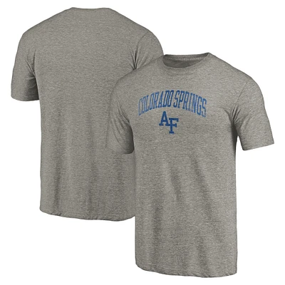 Men's Gray Air Force Falcons Arched City Tri-Blend T-Shirt
