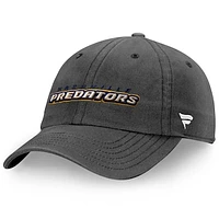 Men's Fanatics Charcoal Nashville Predators Wordmark Core Fundamental Adjustable Hat