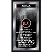 Miami Hurricanes 26" x 15" Fight Song Mirror