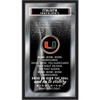 Miami Hurricanes 26" x 15" Fight Song Mirror