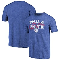 Men's Royal Philadelphia 76ers Hometown Collection Join Or Die Tri-Blend T-Shirt