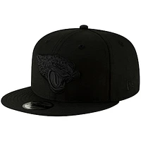 Men's New Era Black Jacksonville Jaguars Black On Black 9FIFTY Adjustable Hat