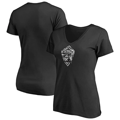 Women's Black Colorado Rapids League Trend V-Neck T-Shirt