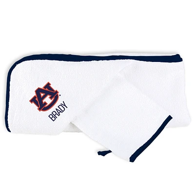 White Chad & Jake Auburn Tigers Personalized NCAA Towel Set