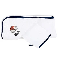 White Chad & Jake Auburn Tigers Personalized Team Towel Set